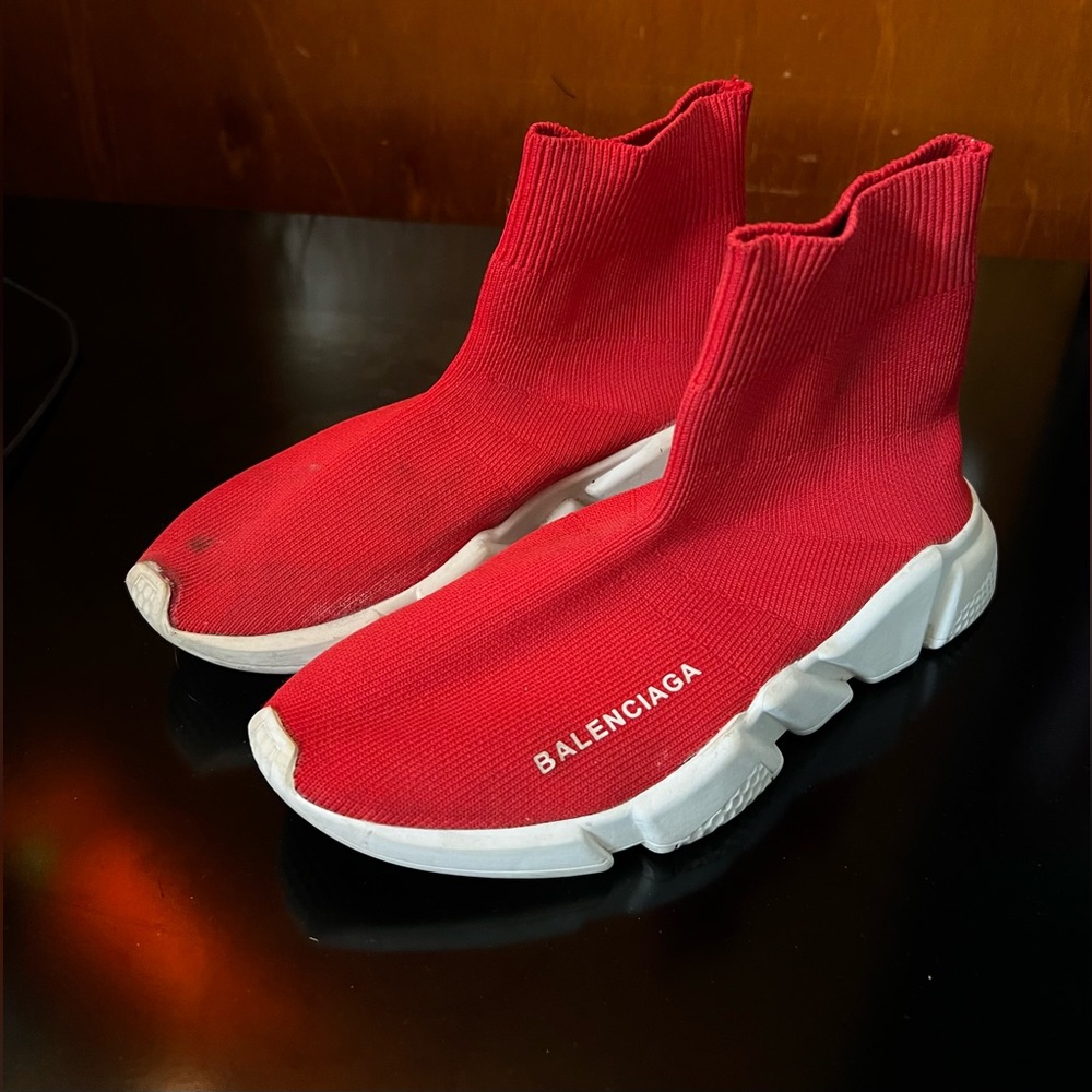 Balenciaga Speed Trainers Size 36 Red